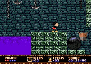 une photo d'Ã©cran de Castle of Illusion sur Sega Megadrive